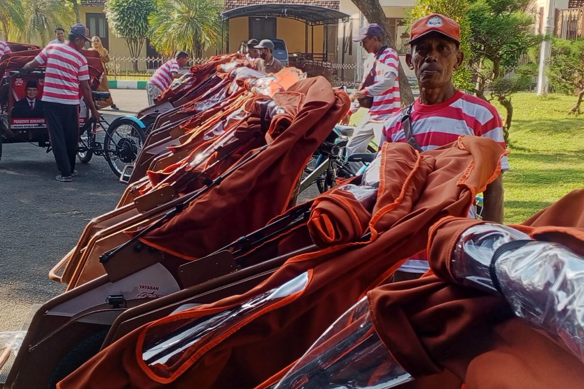 Progam 100 Becak Listrik Prabowo di Madura, Pamekasan Dapat 25 Unit Progam 100 Becak Listrik Prabowo di Madura, Pamekasan Dapat 25 Unit